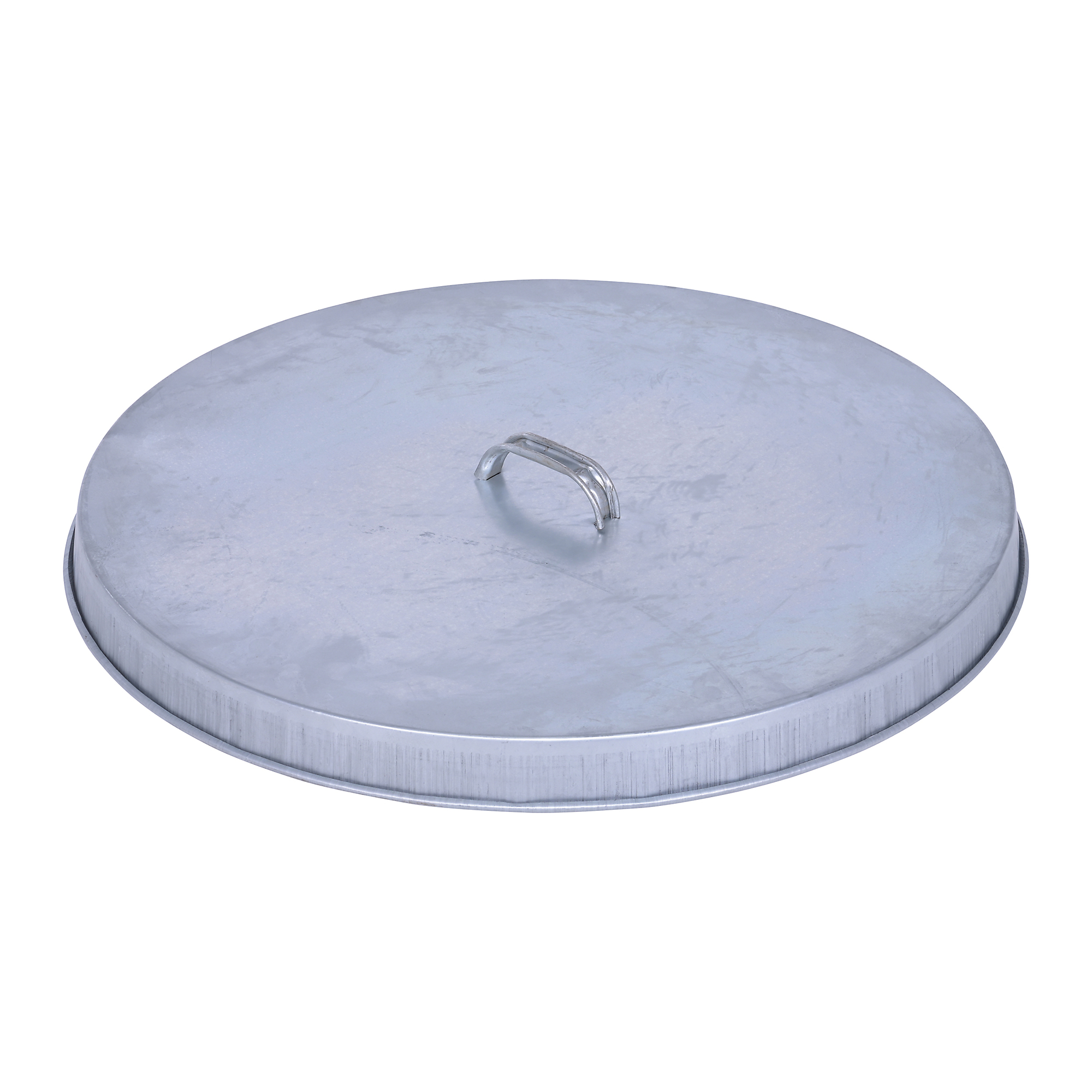 Vestil Open Head Drum Cover - 25in. Dia., Galvanized Steel, Handle, Model# DC-245-H